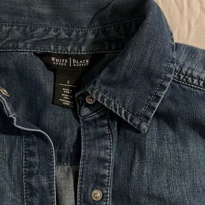 Denim long sleeve dress. White House Black Market